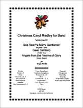 Christmas Carol Medley for Band Volume III Concert Band sheet music cover